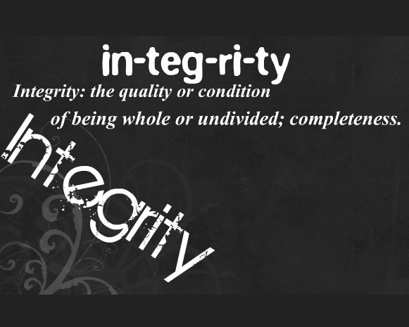 Integrity...Walking it Out